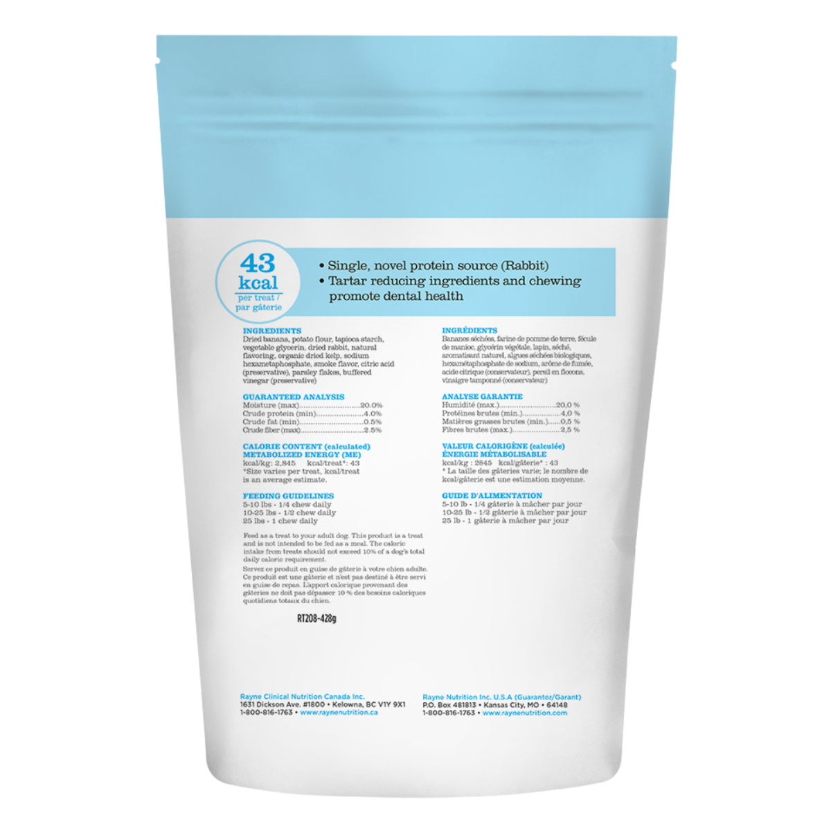 Rabbit Dental Chews for Dogs